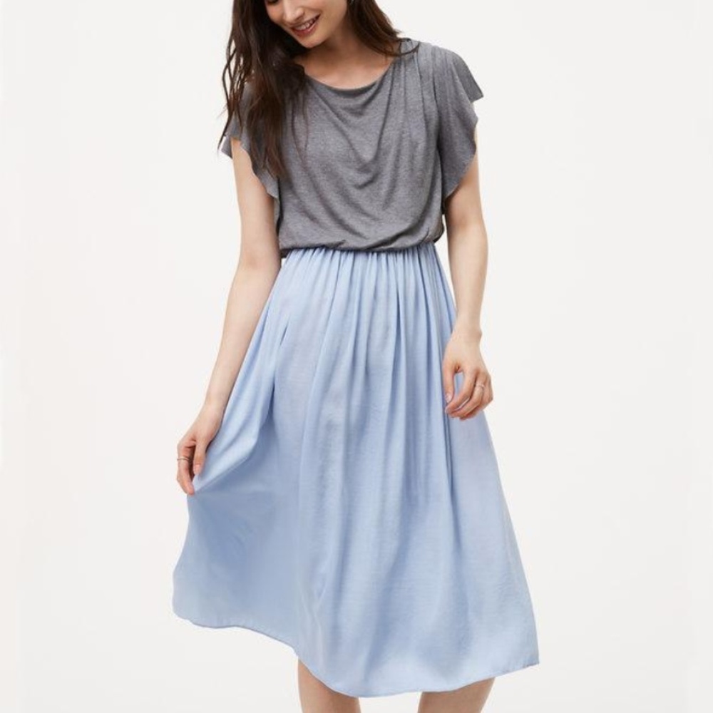 LOFT | Flutter Duet Dress | M